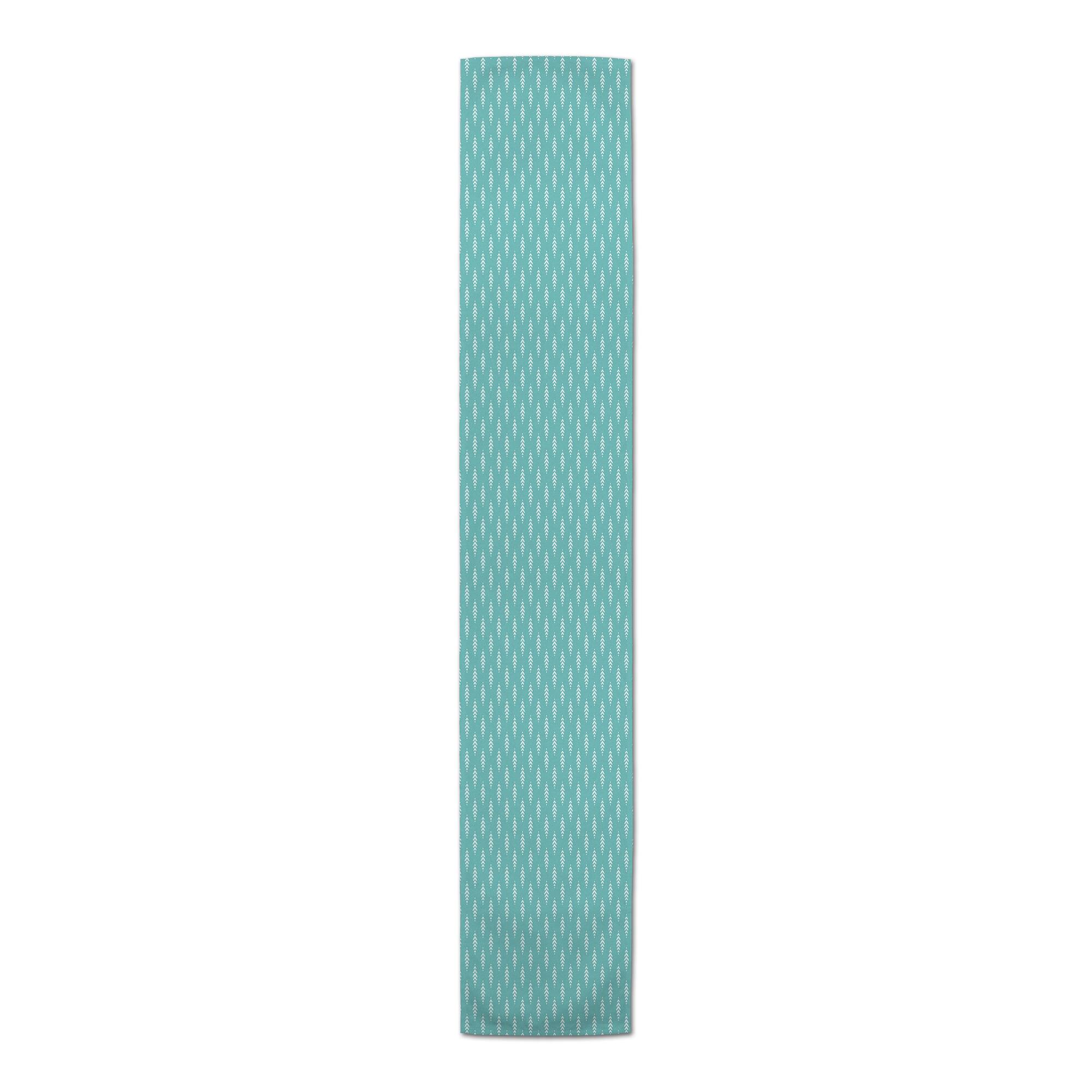 Indigo Leaves Indoor/Outdoor Table Runner